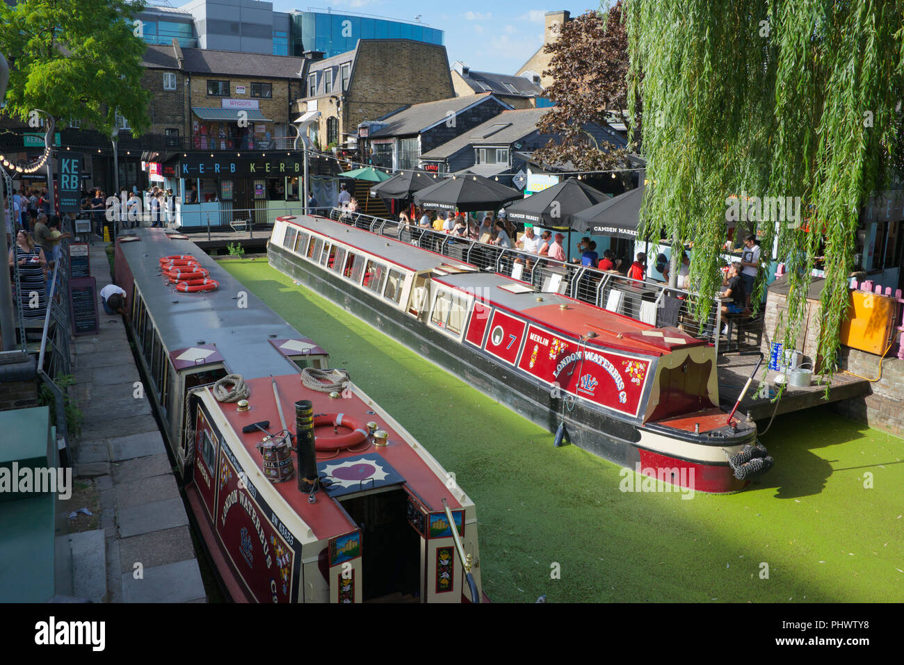 Il mercato di Camden Camden Town North London Inghilterra England Foto Stock