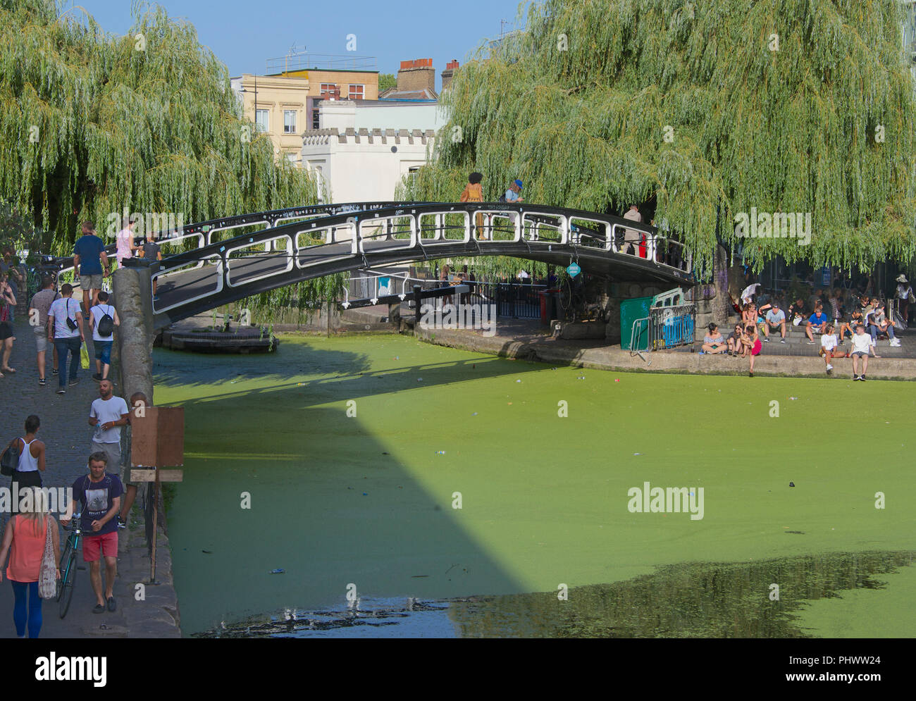 Regents Canal Camden Market Camden Town North London Inghilterra England Foto Stock