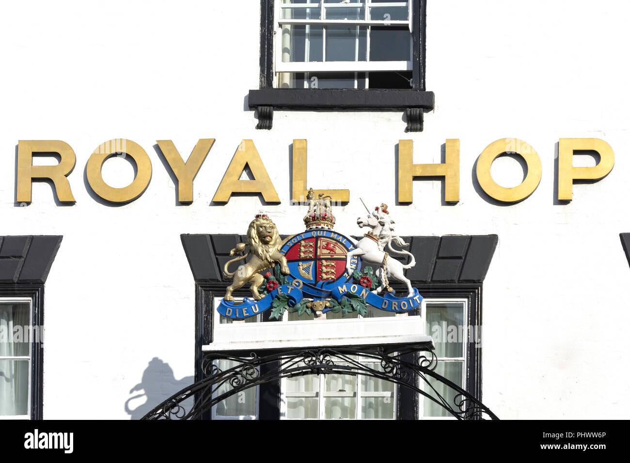 Xv secolo il Royal Polo Hop Inn, Church Street, Tewkesbury, Gloucestershire, England, Regno Unito Foto Stock