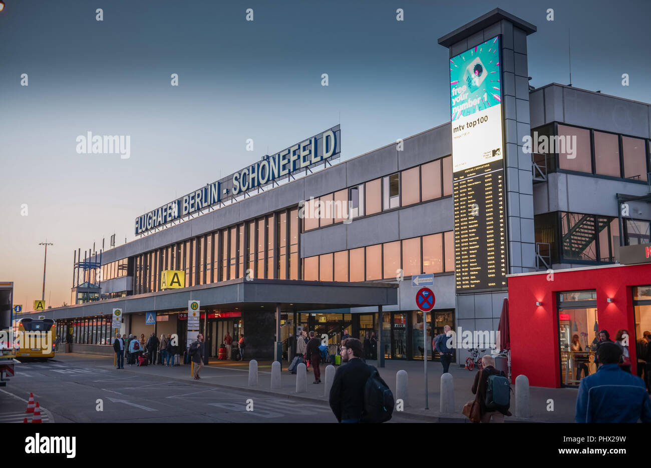 Il terminale A, Flughafen, Schoenefeld, Brandeburgo, Deutschland Foto Stock