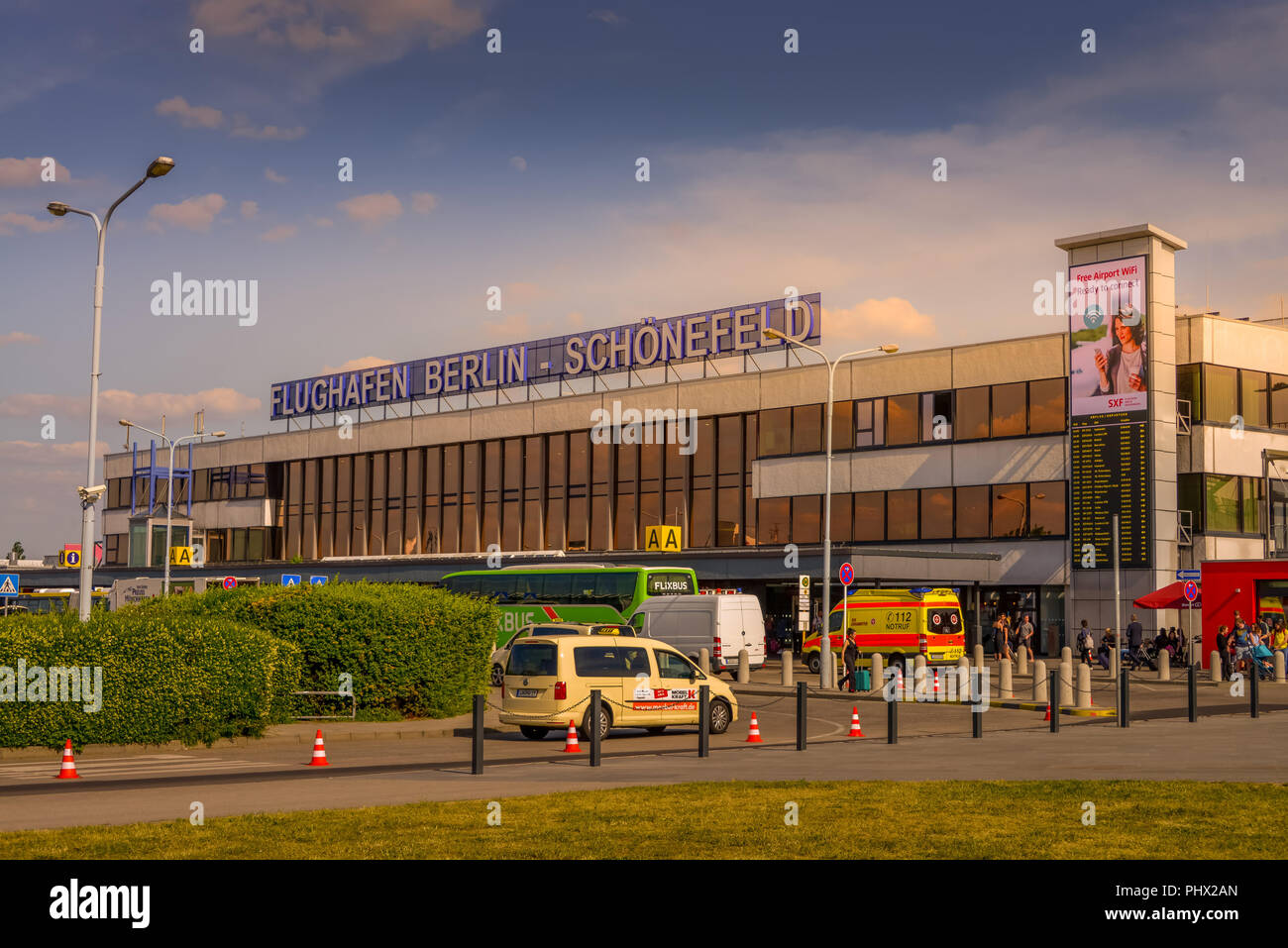 Il terminale A, Flughafen, Schoenefeld, Brandeburgo, Deutschland Foto Stock