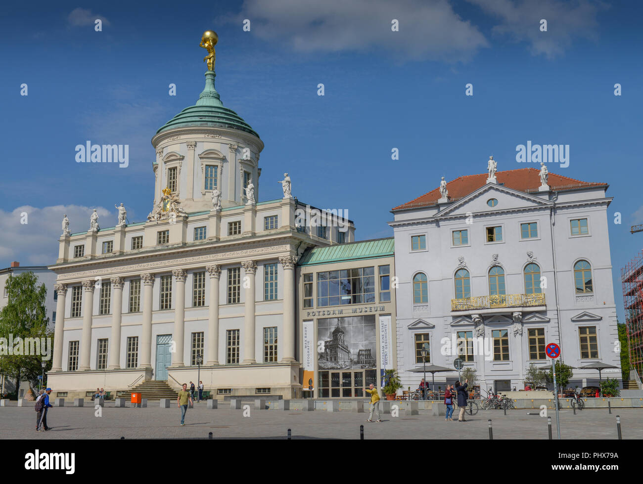 Altes Rathaus, Alter Markt, Potsdam, Brandeburgo, Deutschland Foto Stock