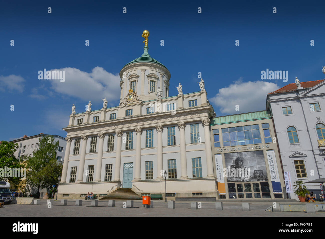 Altes Rathaus, Alter Markt, Potsdam, Brandeburgo, Deutschland Foto Stock