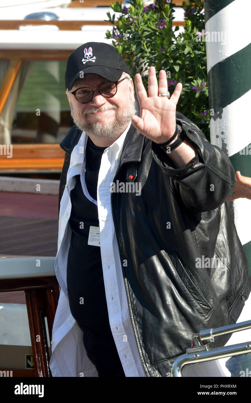 Venezia, Italia. 03Sep, 2018. 75° Festival del Cinema di Venezia, avvistamenti di celebrità. Nella foto: Guillermo del Toro Credit: Indipendente Agenzia fotografica/Alamy Live News Foto Stock