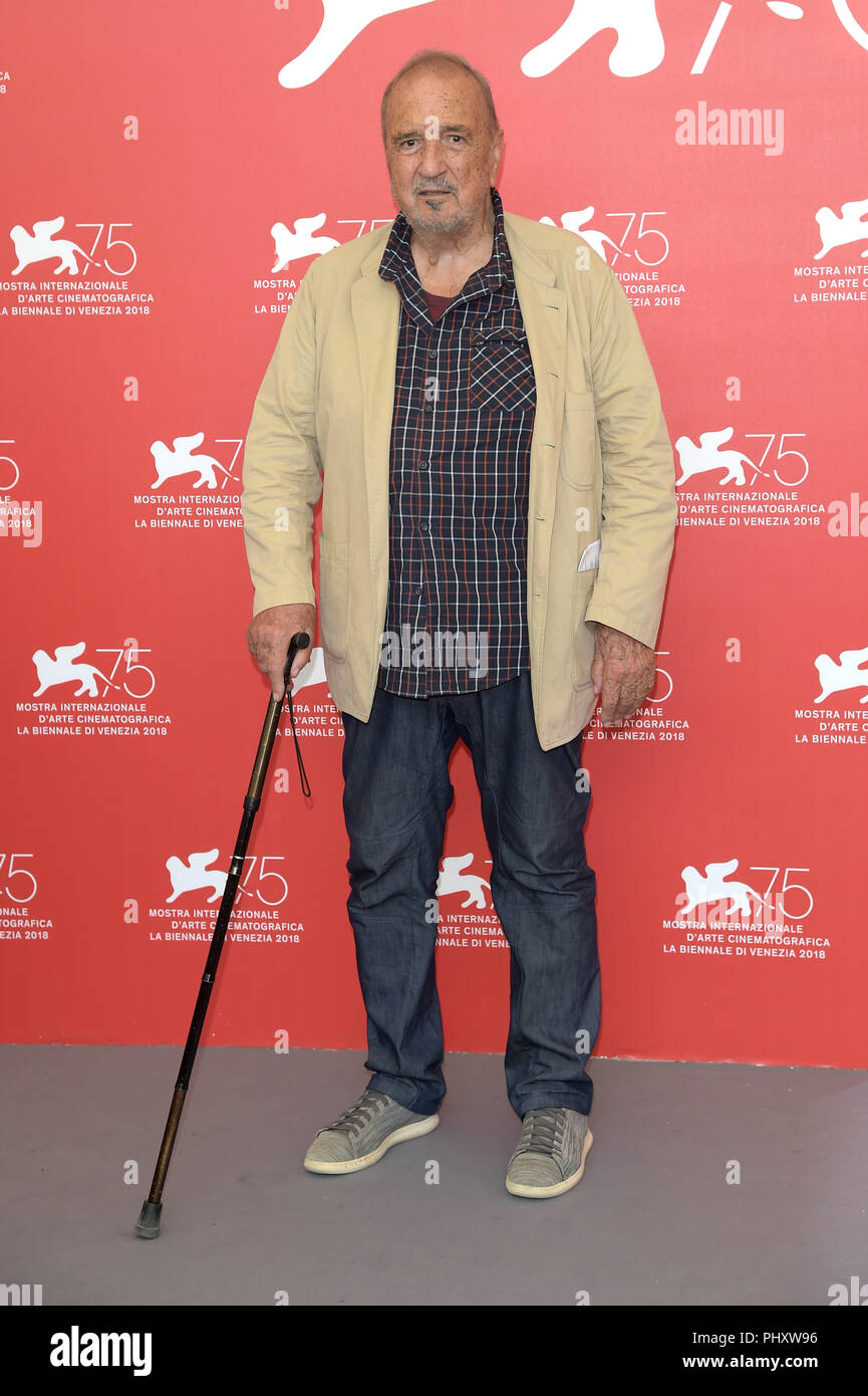 Venezia, Italia. 03Sep, 2018. 75° Festival del Cinema di Venezia, Photocall film 'all eternità del gate del '. Nella foto: Jean Claude Carriere Credit: Indipendente Agenzia fotografica/Alamy Live News Foto Stock