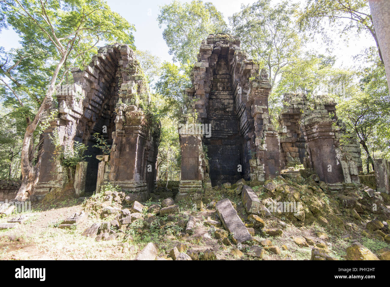 Cambogia SRA EM PRASAT Koh Ker tempio Khmer Foto Stock