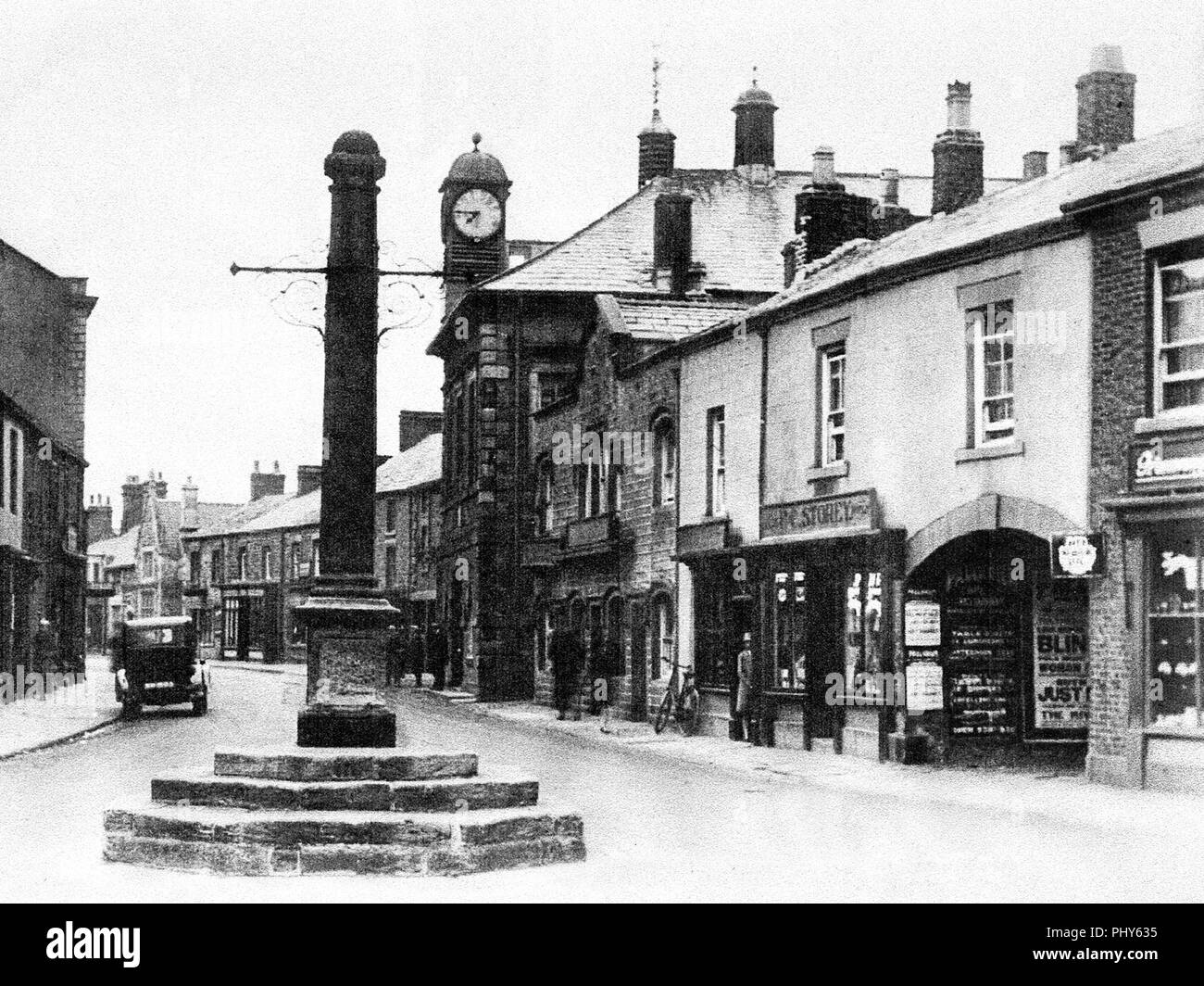 High Street, Garstang, agli inizi del novecento Foto Stock