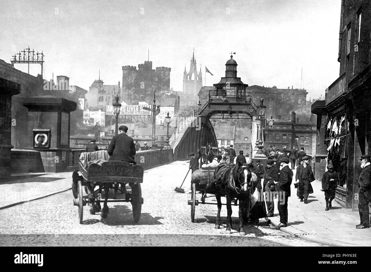 Ponte sul Tyne, Gateshead, primi 1900s Foto Stock