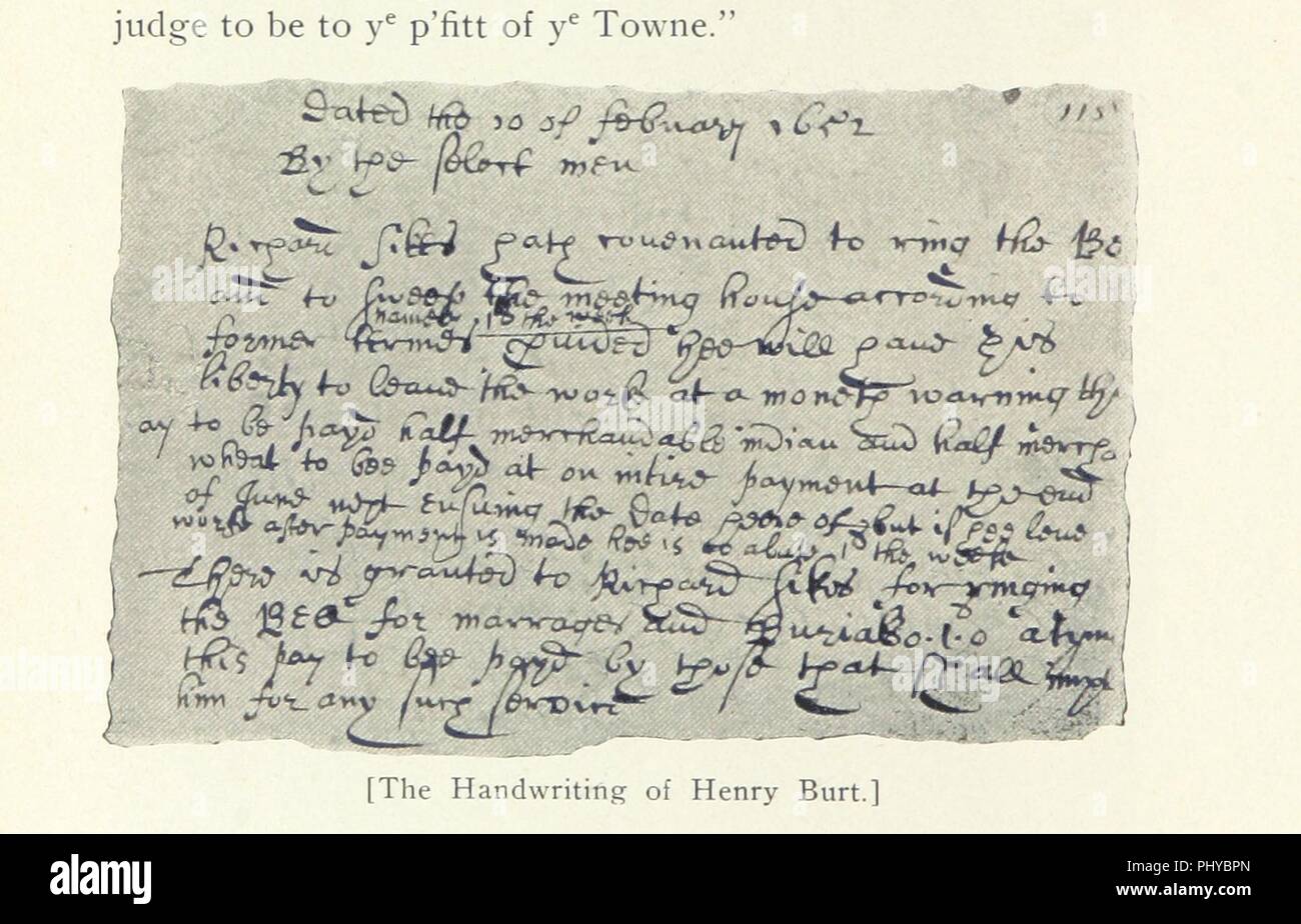 Immagine dalla pagina 24 " del primo secolo della storia di Springfield. Il record ufficiale dal 1636 al 1736, con una revisione storica e menzione biografico dei fondatori' . Foto Stock