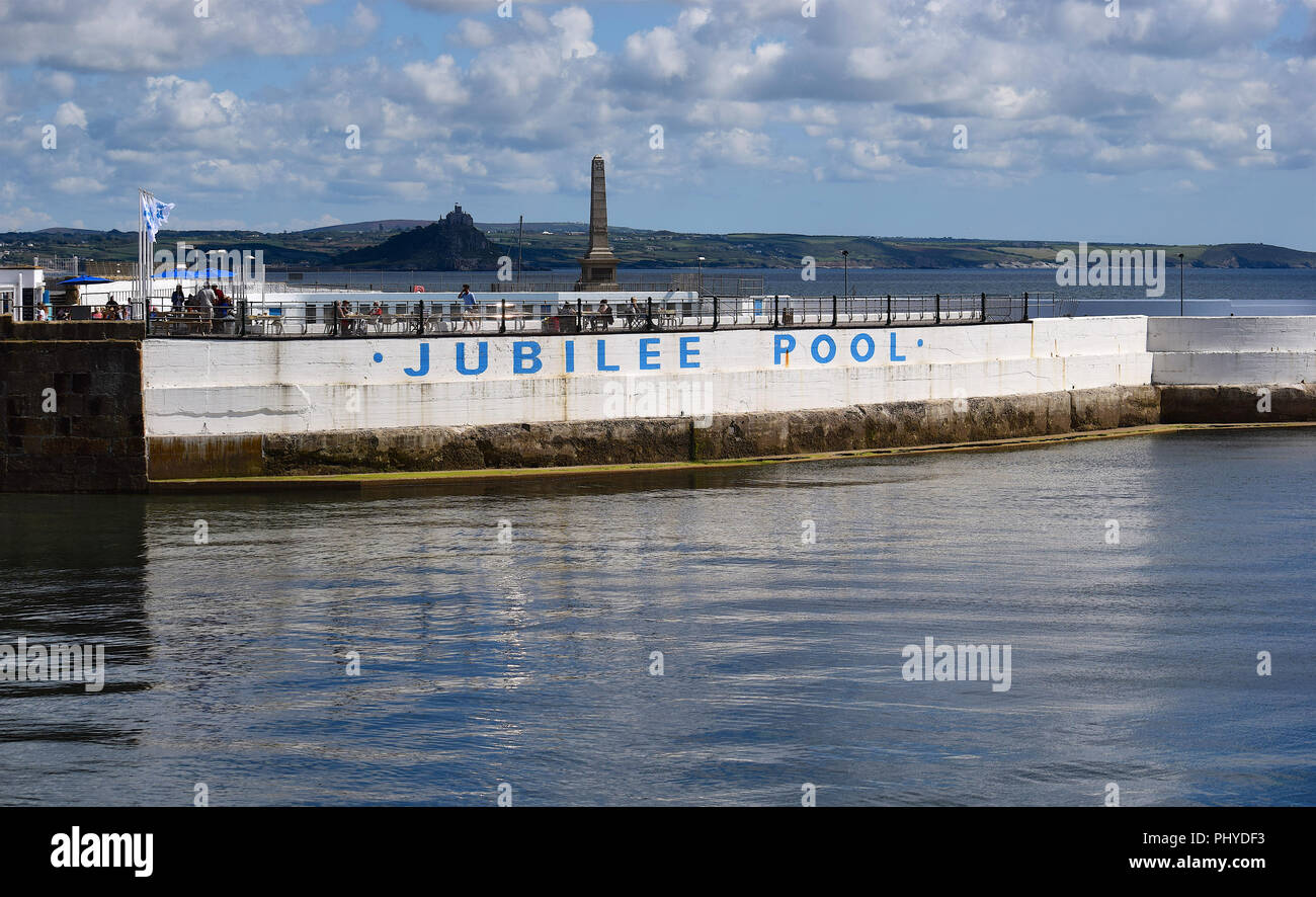St Austell nella neve 180318 Foto Stock