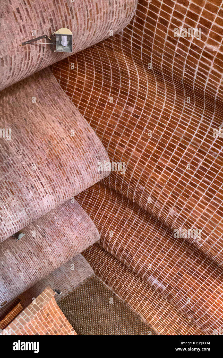 Chiesa di Cristo di lavoratore e di Nostra Signora di Lourdes, Cristo obrero chiesa (1960), Estacion Atlantida, Canelones, Uruguay Foto Stock
