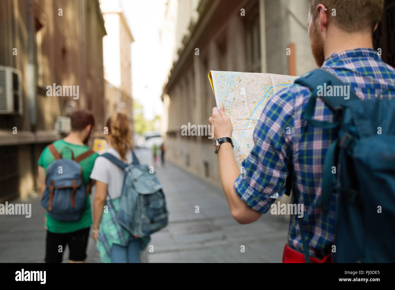 Azienda Turistica mappa e visite turistiche in città Foto Stock