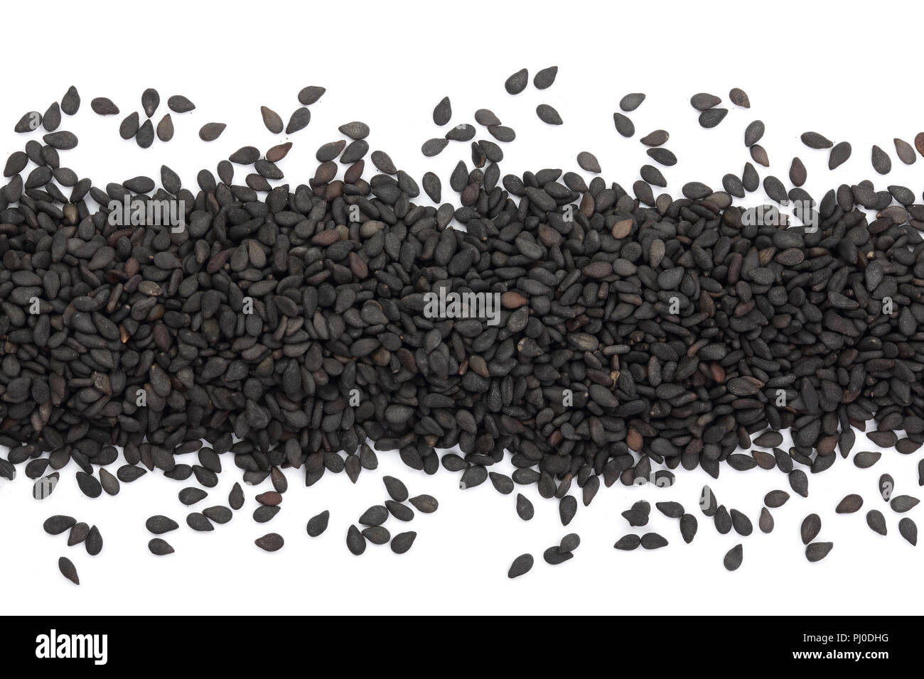 Sesamo bianco e semi di sesamo nero - Sesamum indicum Foto stock - Alamy