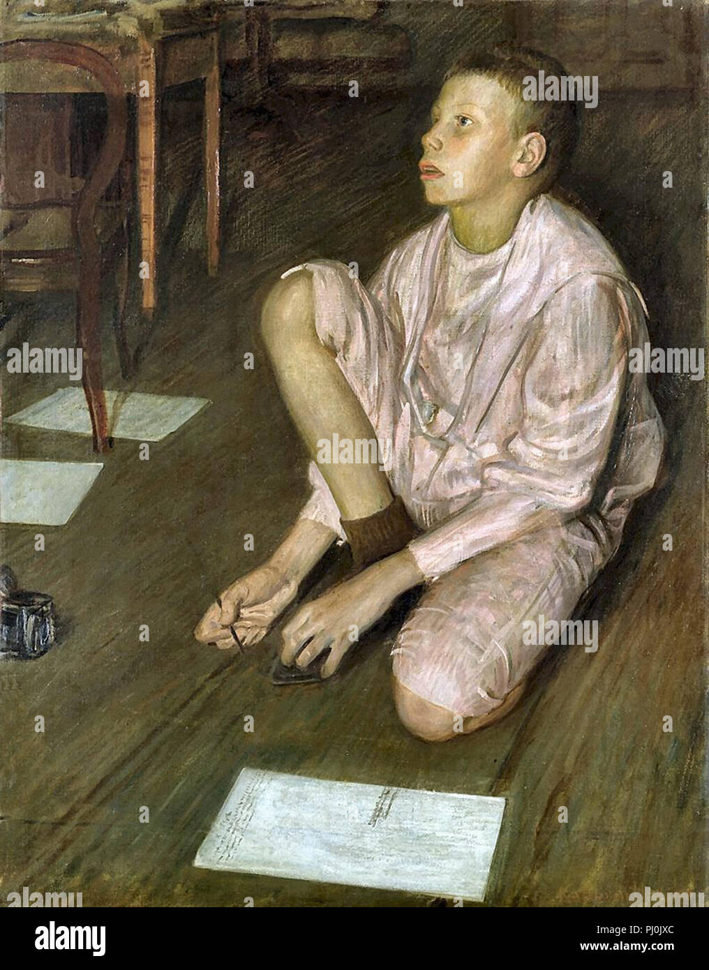 Kalckreuth Leopold Karl Walter Von - Wolf il Figlio dell'artista Foto Stock