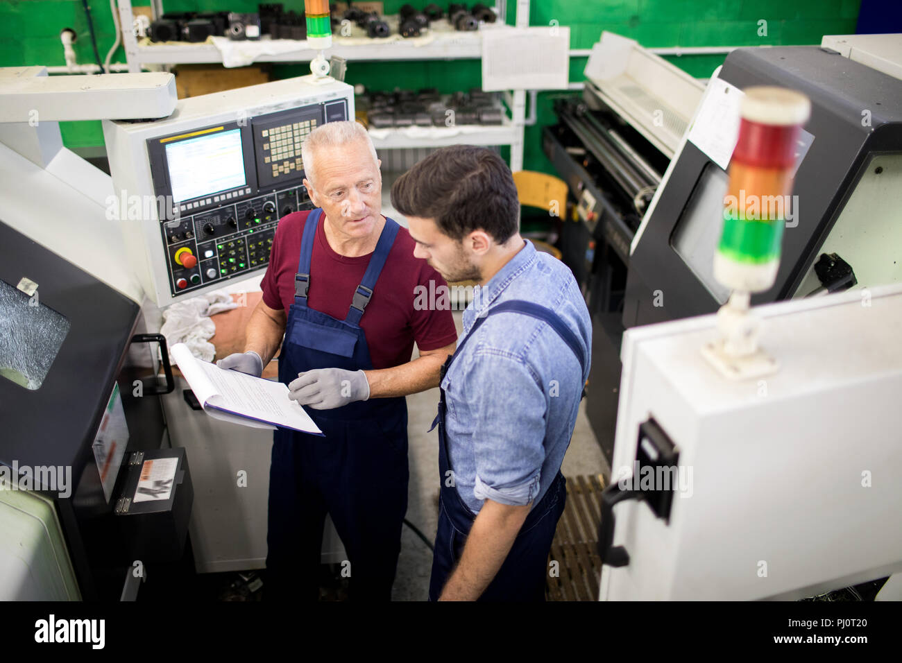 Mostra documento Foto Stock