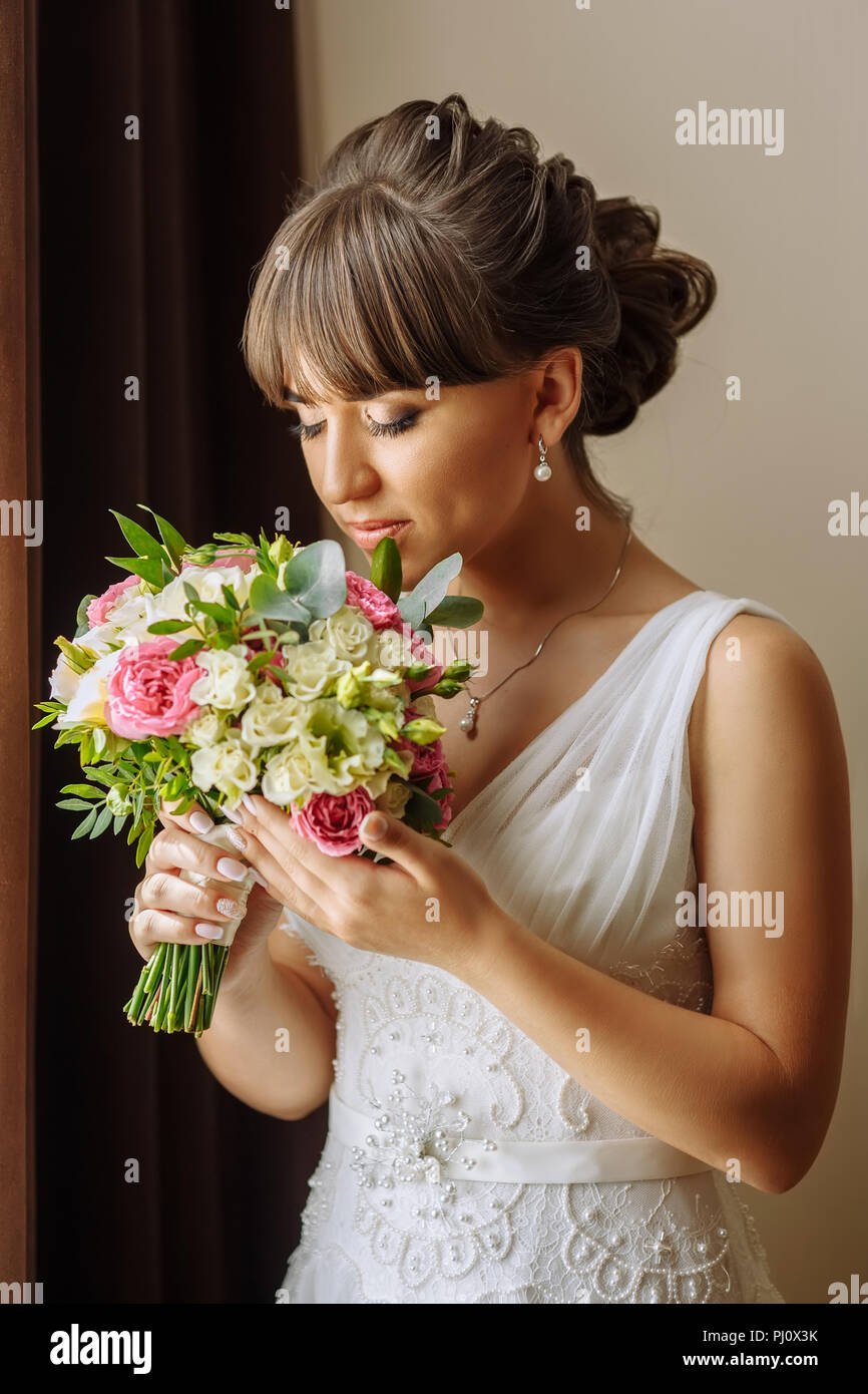 Ritratto di sposa bella Foto Stock