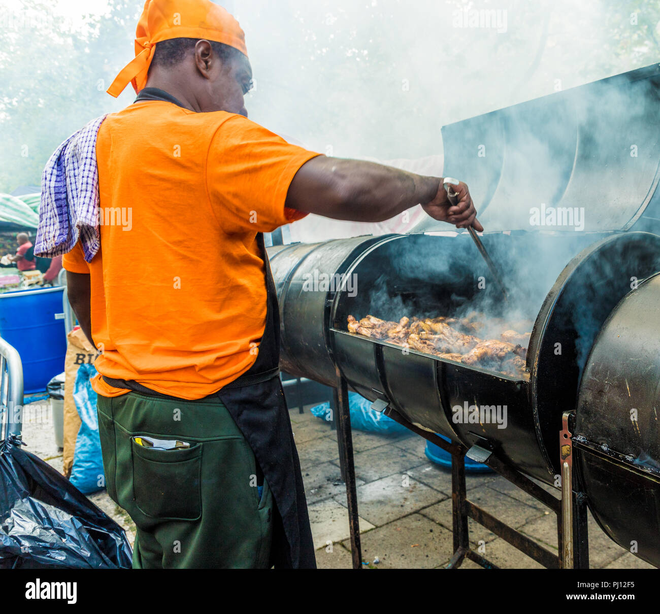 Una vista al carnevale di Notting Hill a Londra Foto Stock