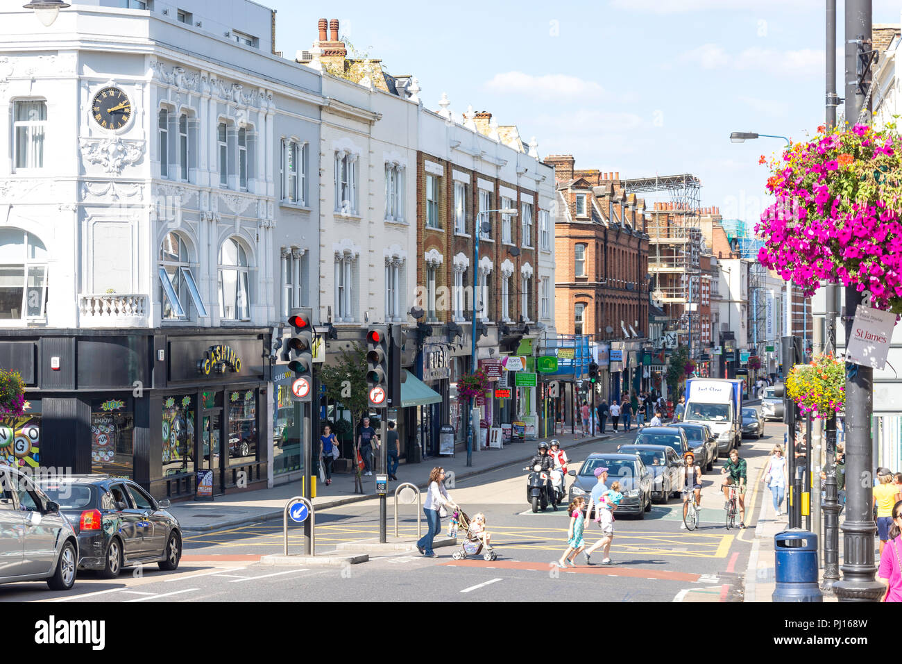 Putney High Street, Putney, London Borough of Wandsworth, Greater London, England, Regno Unito Foto Stock