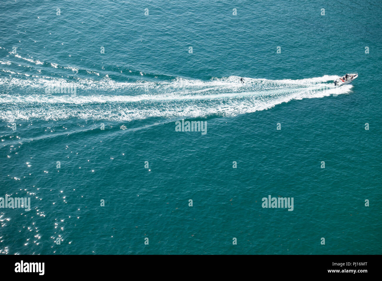 Gli sport acquatici in Starehole Bay, Devon, Regno Unito Foto Stock