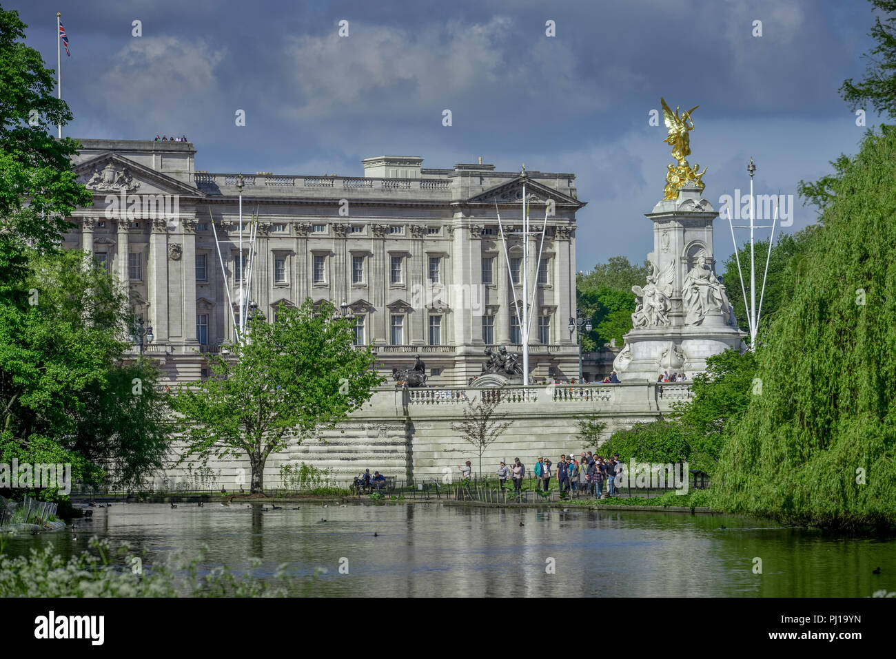 St James Park Buckingham Palace, memoriale della Victoria, Londra, Inghilterra, Grossbritannien Foto Stock