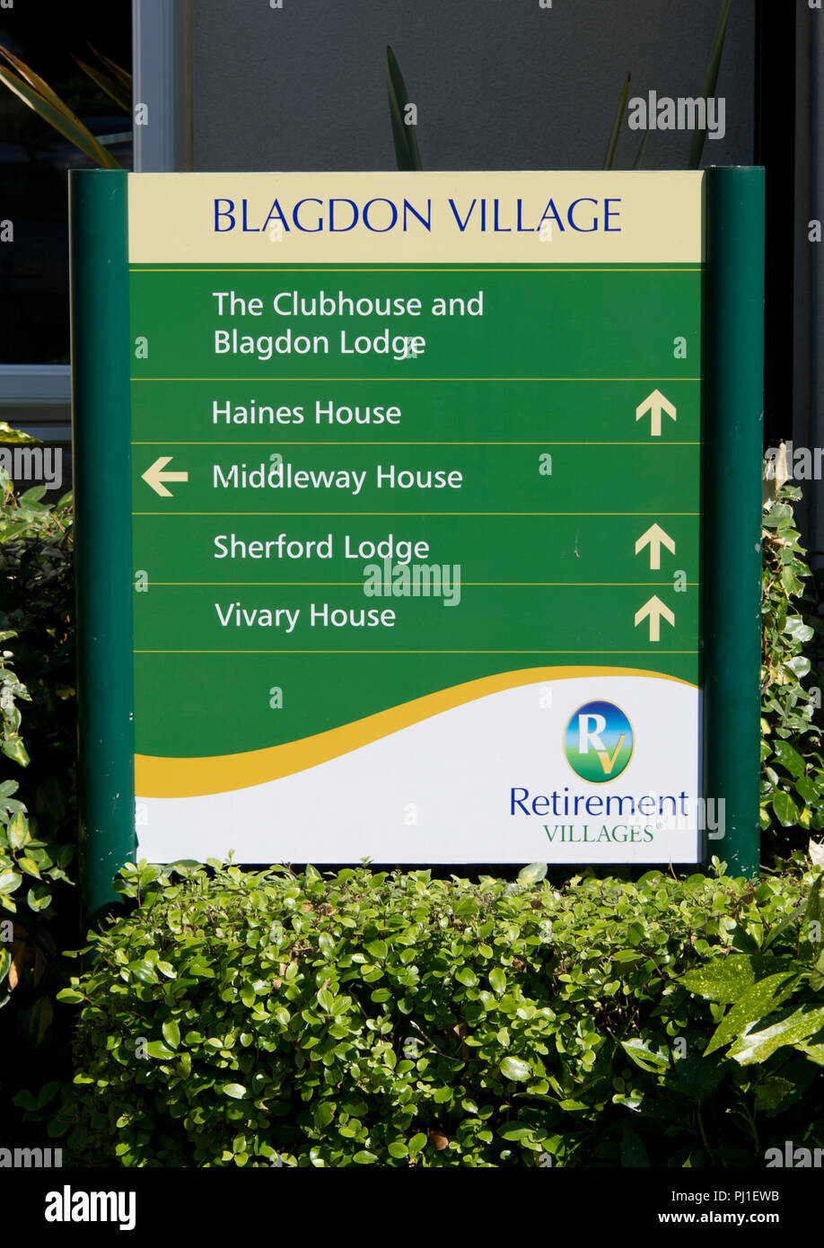 Blagdon Village, Taunton, Somerset, Regno Unito, un età di pensionamento esclusiva comunità. Foto Stock