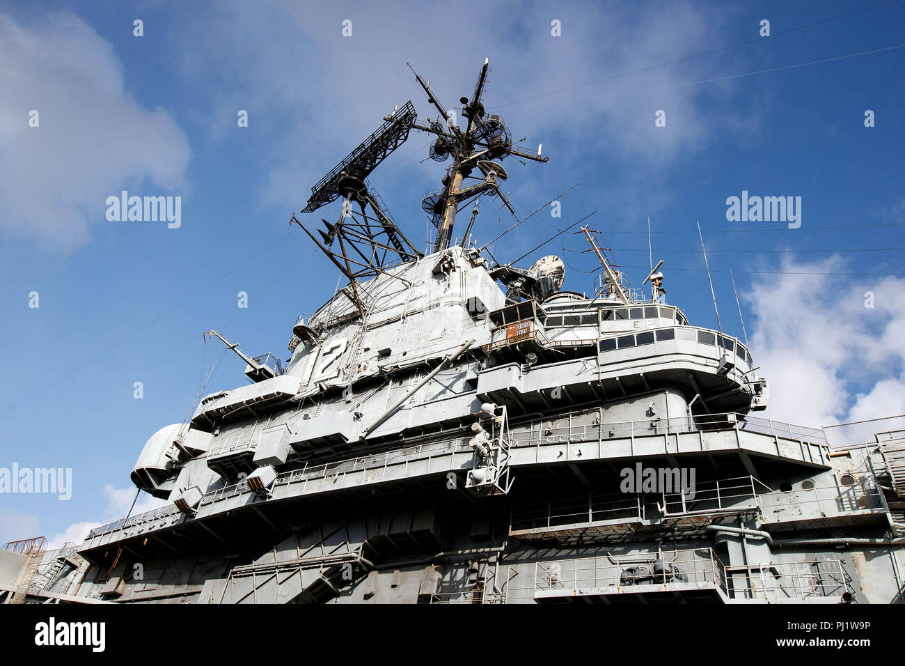 Ponte della USS Hornet Museum, Alameda, California, Stati Uniti d'America Foto Stock