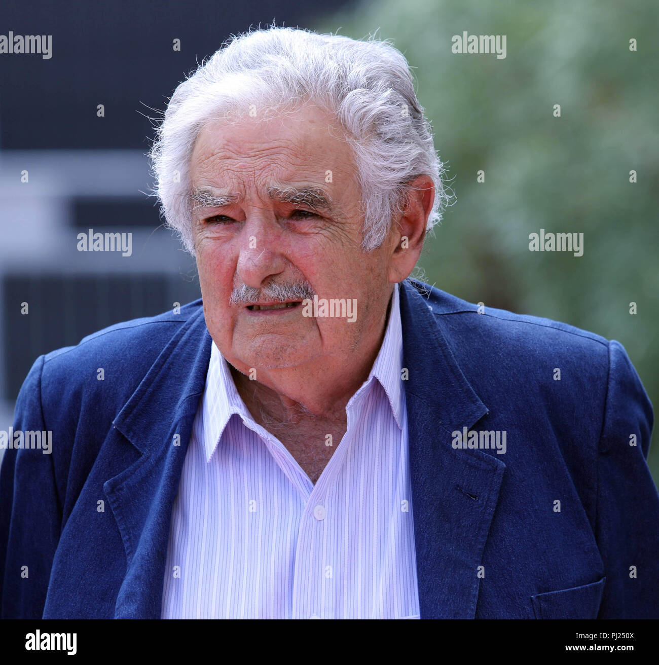 Venezia, Italia, Lido di Venezia, 03 settembre, 2018 : Pepe Mujica, Uruguay ex presidente, presso il tappeto rosso del film 'Pepe n.a. vida suprema' film sulla vita di Pepe Mujica. Settantacinquesimo Venice International Film Festival. Foto © Ottavia Da Re/Sintesi/Alamy Live News Foto Stock