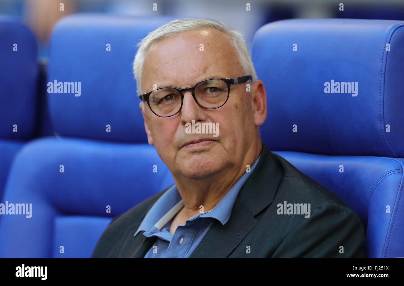 Firo: 02.09.2018, calcio, 1.Bundesliga, stagione 2018/2019, FC Schalke 04 - Hertha BSC 0: 2 Hertha presidente Werner GEGENBAUER, Ritratto | Foto Stock