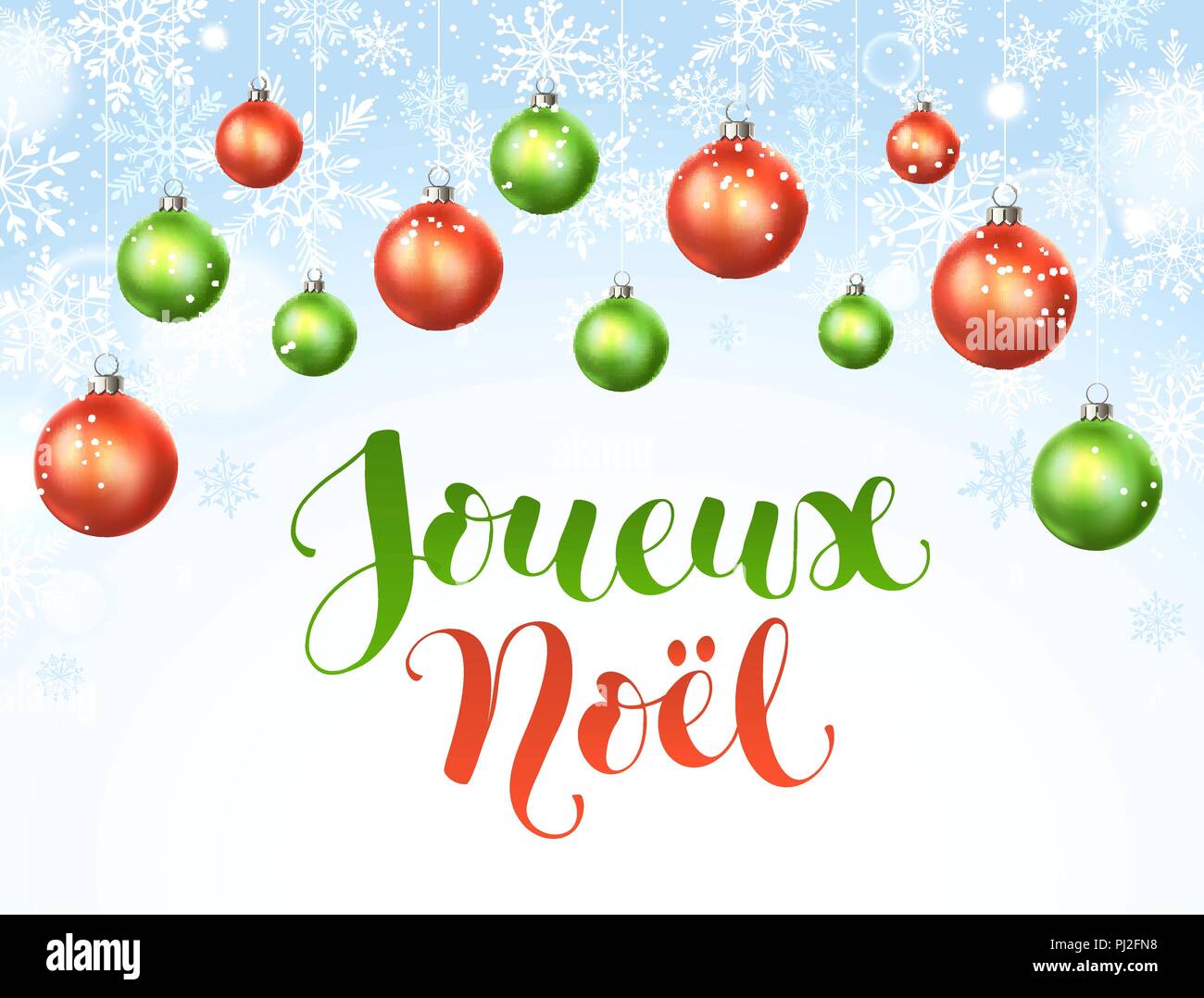 Biglietto di auguri francese per natale immagini e fotografie stock ad