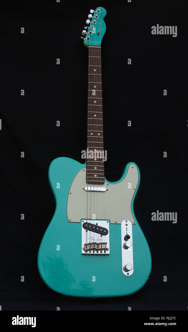 Fender Telecaster (magnifici sette in edizione limitata color Surf) Seafoam Green USA 2016 Foto Stock
