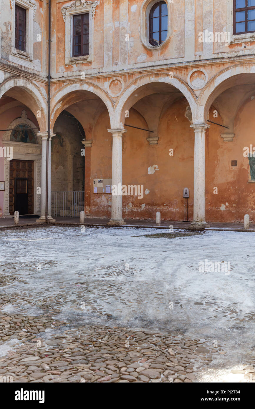 La chiesa di San Pietro cortile, Perugia, Umbria, Italia Foto Stock