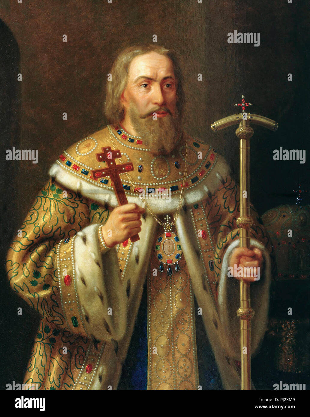 Il patriarca Filaret di Mosca - Nikanor L. Tyutryumov Foto Stock