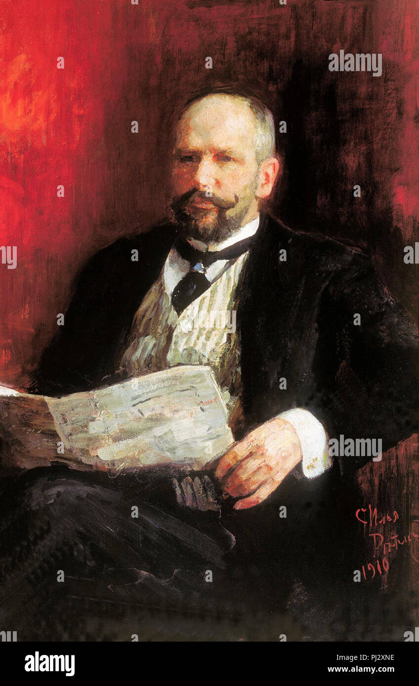 Pyotr Stolypin Arkadyevich era il terzo Primo Ministro della Russia, e il ministro degli Affari Interni dell'impero russo dal 1906 al 1911. Foto Stock