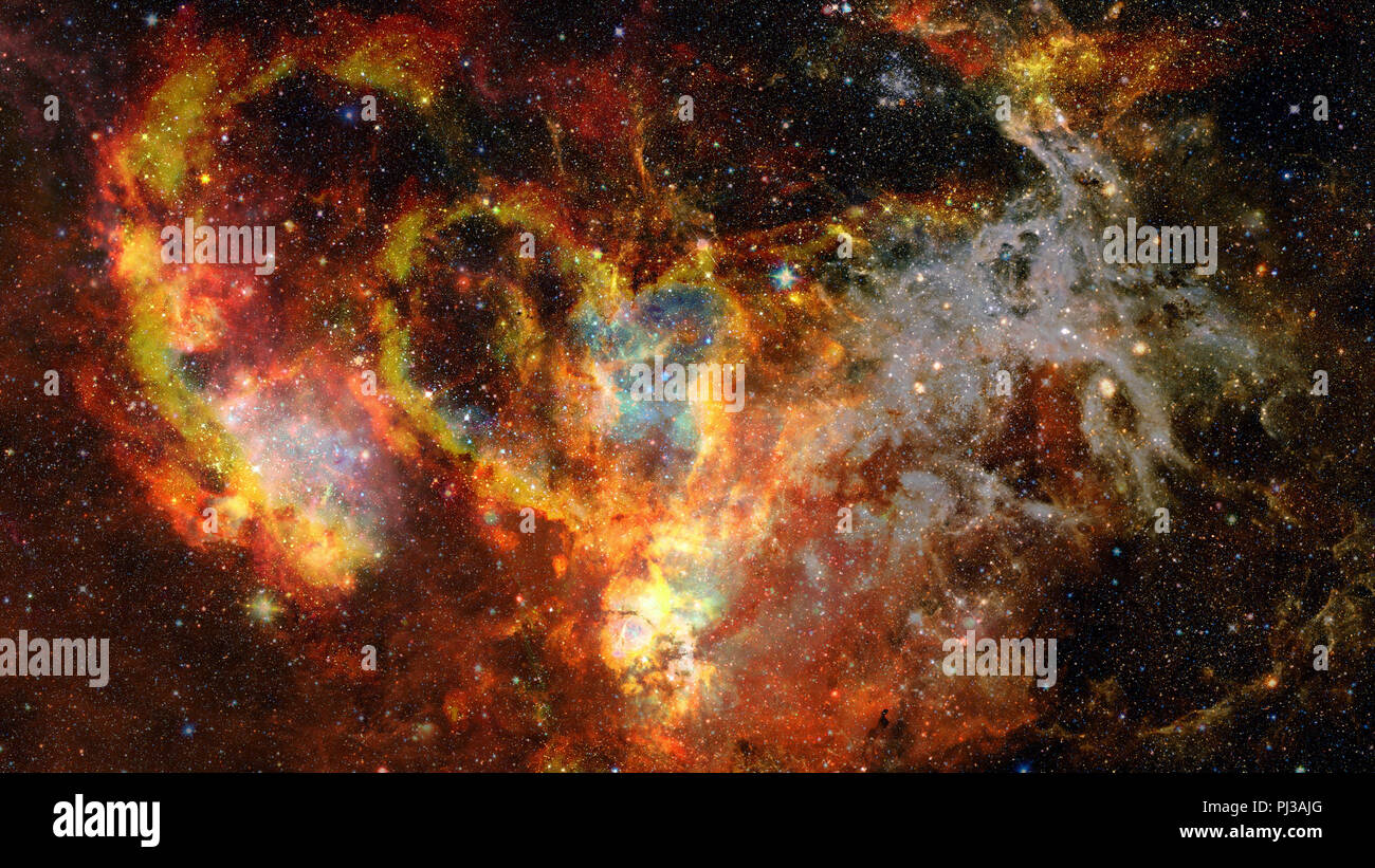 Nebulosa e stelle nello spazio profondo. Galaxy star. Gli elementi di questa immagine fornita dalla NASA. Foto Stock