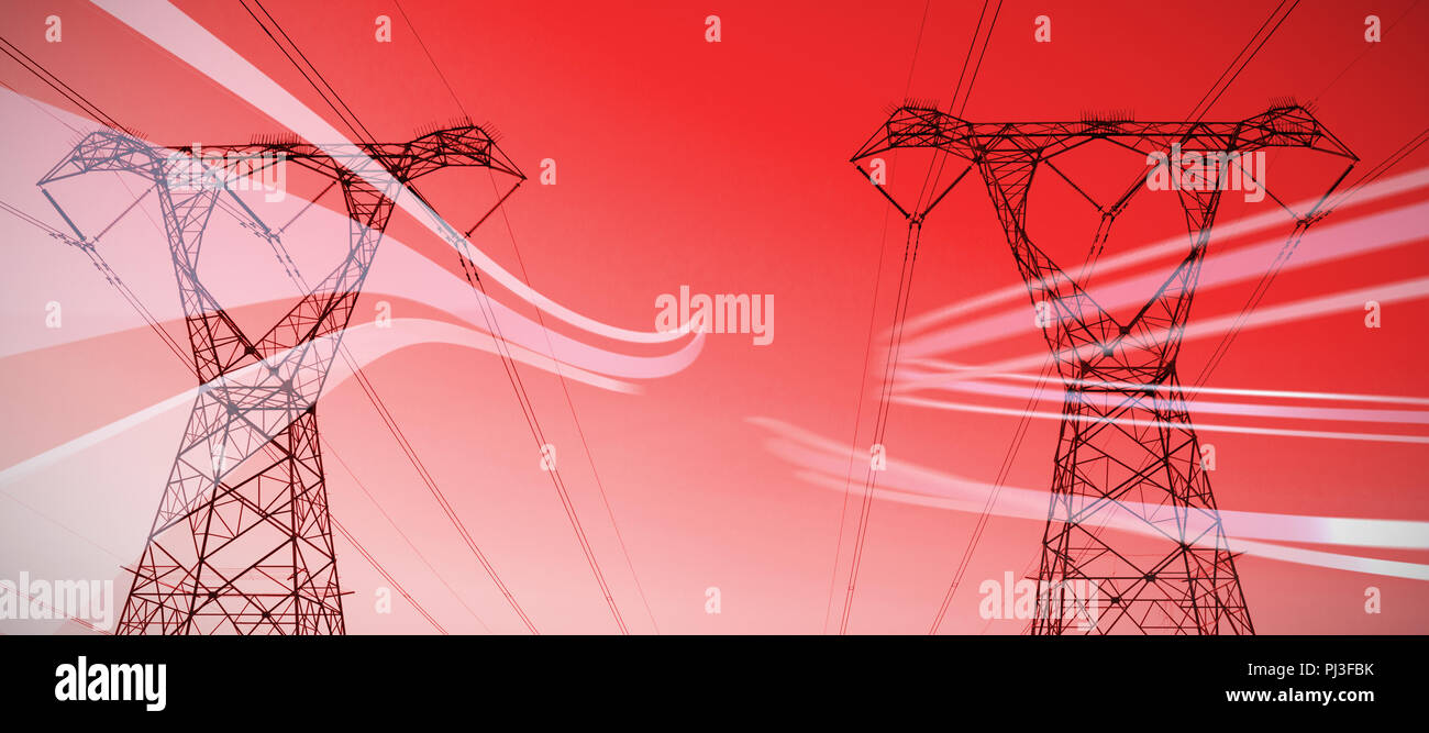 Immagine composita della linea grigia design Foto Stock