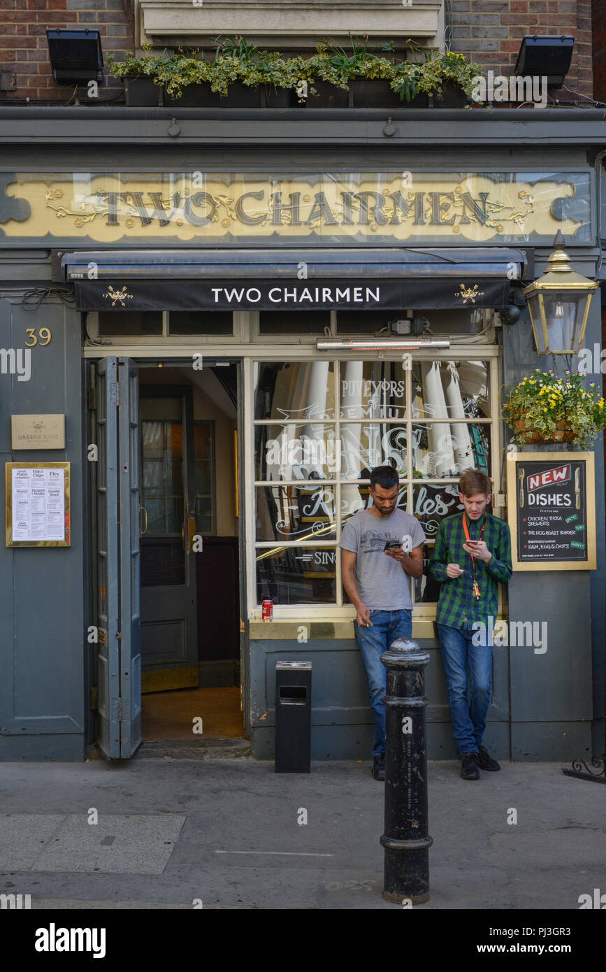 Pub, due presidenti, Dartmouth St, Westminster, Londra, Inghilterra, Grossbritannien Foto Stock