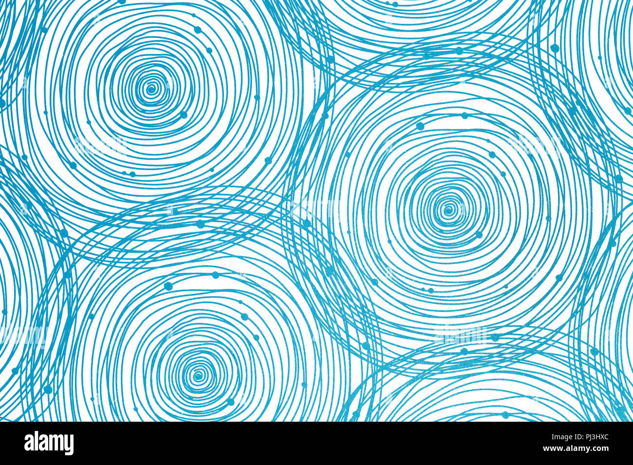 Abstract vortice vortice a spirale cerchio sfondo, swirl blu elemento di design Foto Stock