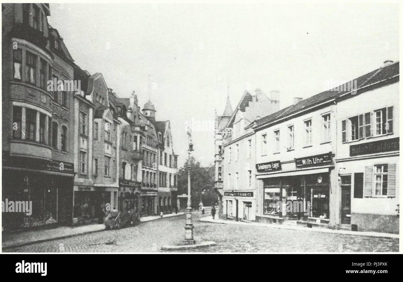 Bad Honnef Hauptstraße Markt 1905. Foto Stock