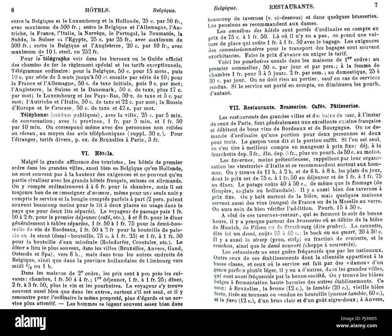 Baedeker Inleiding 6-7. Foto Stock