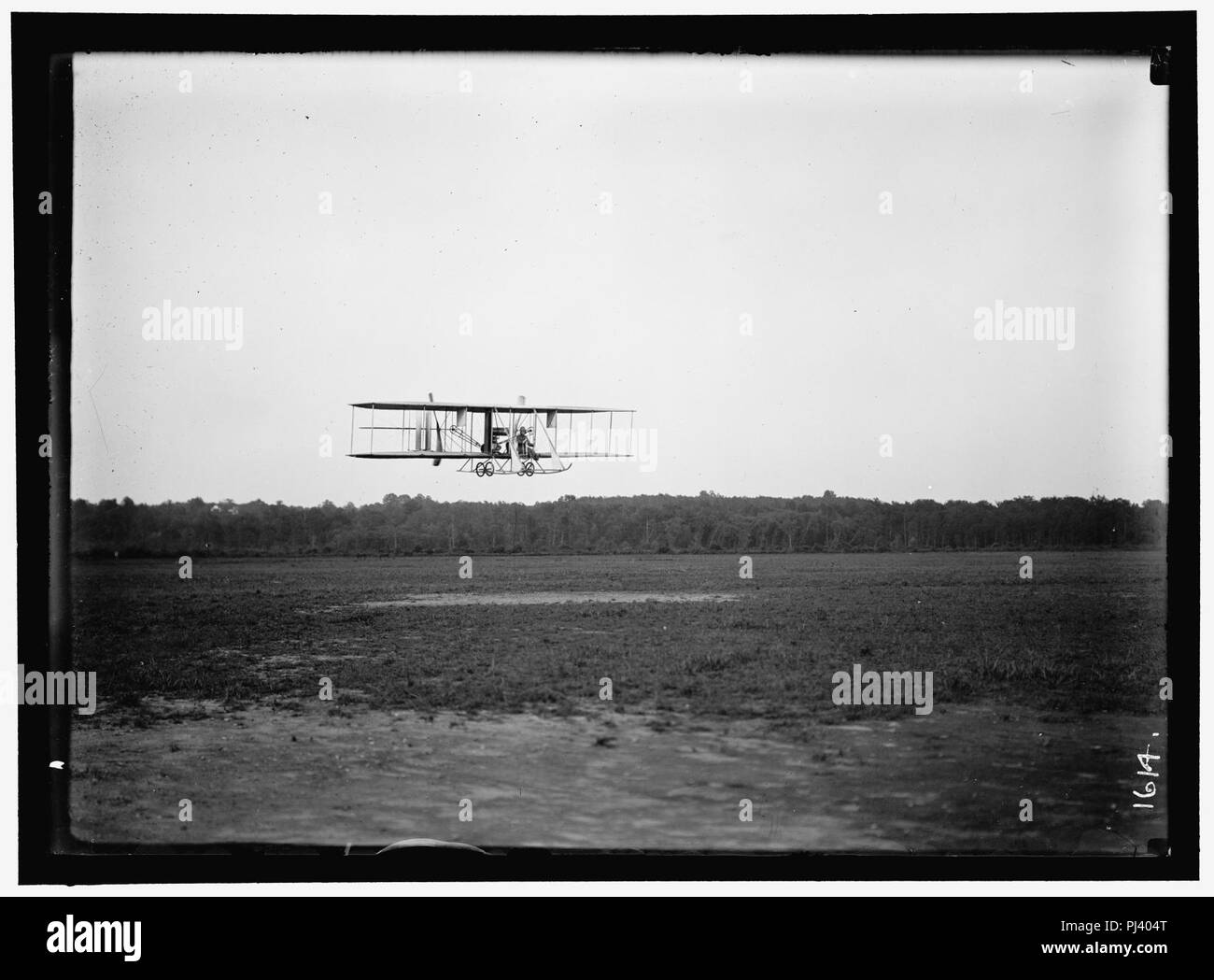 Aviazione, esercito. COLLEGE PARK campo di aviazione, 2a stagione. Biplano WRIGHT, tipo B; LT. HARRY GRAHAM Foto Stock