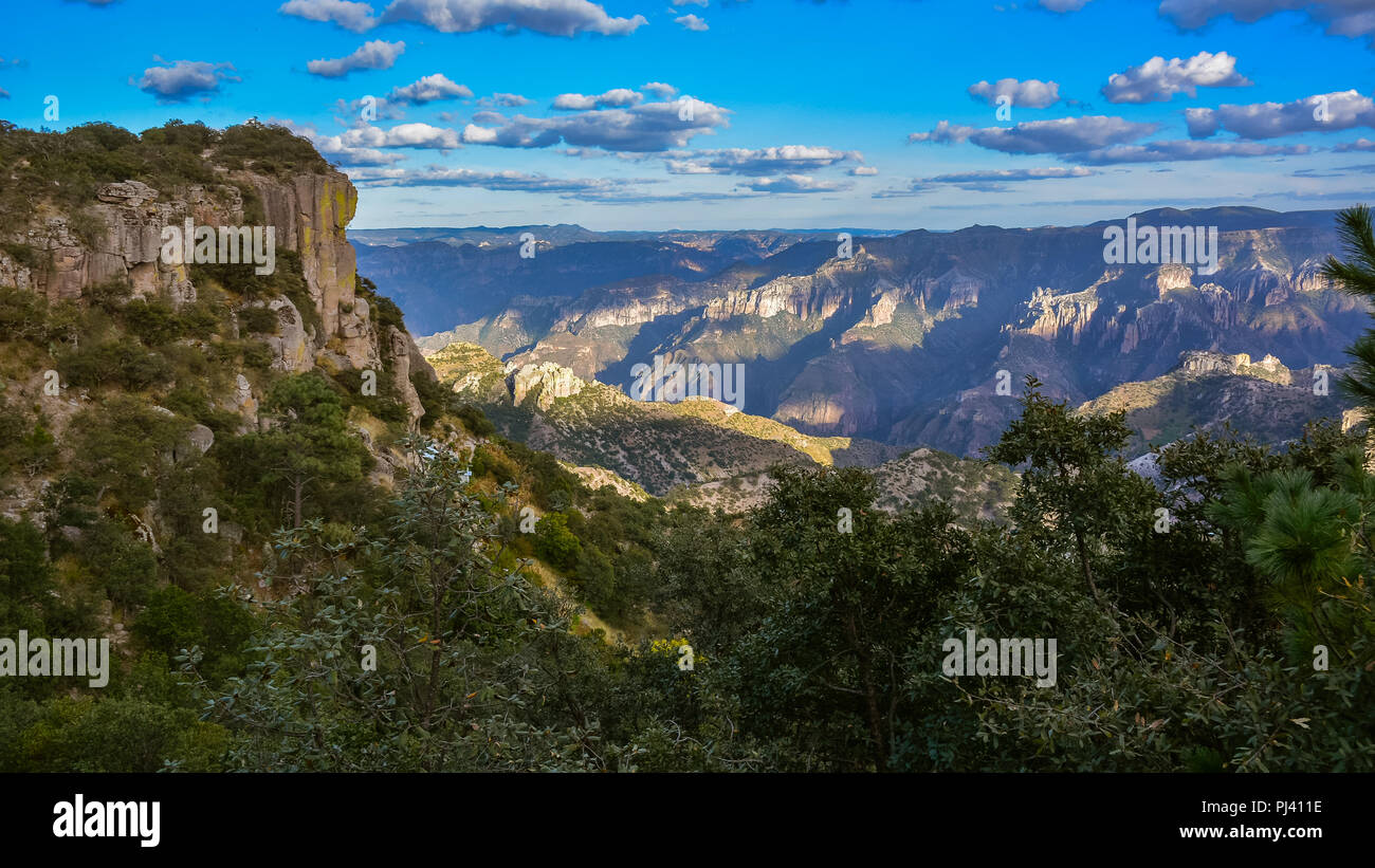 Canyon di rame (Barrancas del Cobre) - Sierra Madre Occidental, Chihuahua, Messico Foto Stock
