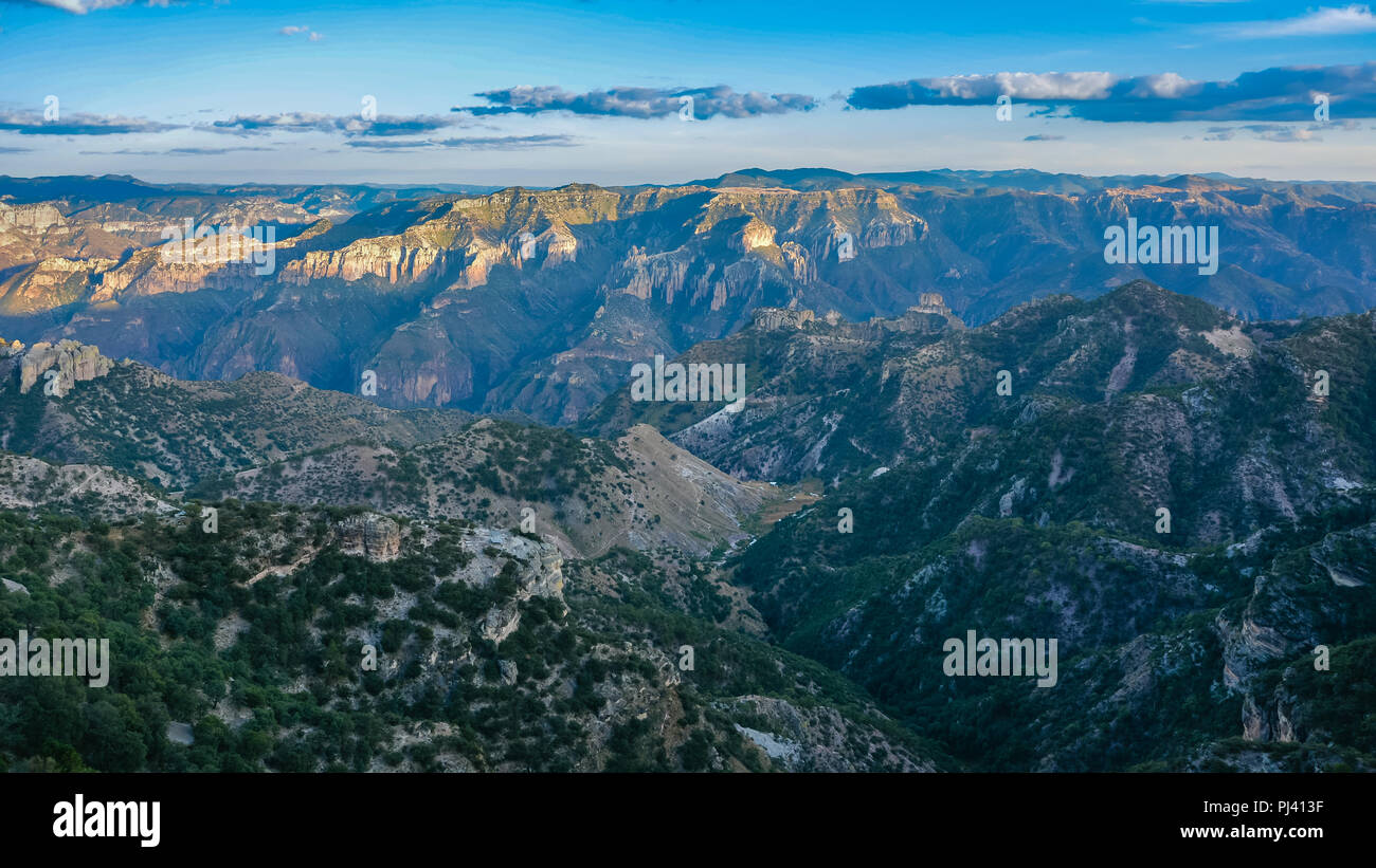 Canyon di rame (Barrancas del Cobre) - Sierra Madre Occidental, Chihuahua, Messico Foto Stock