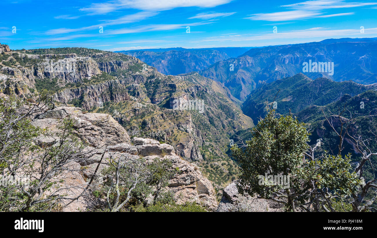 Canyon di rame (Barrancas del Cobre) - Sierra Madre Occidental, Chihuahua, Messico Foto Stock