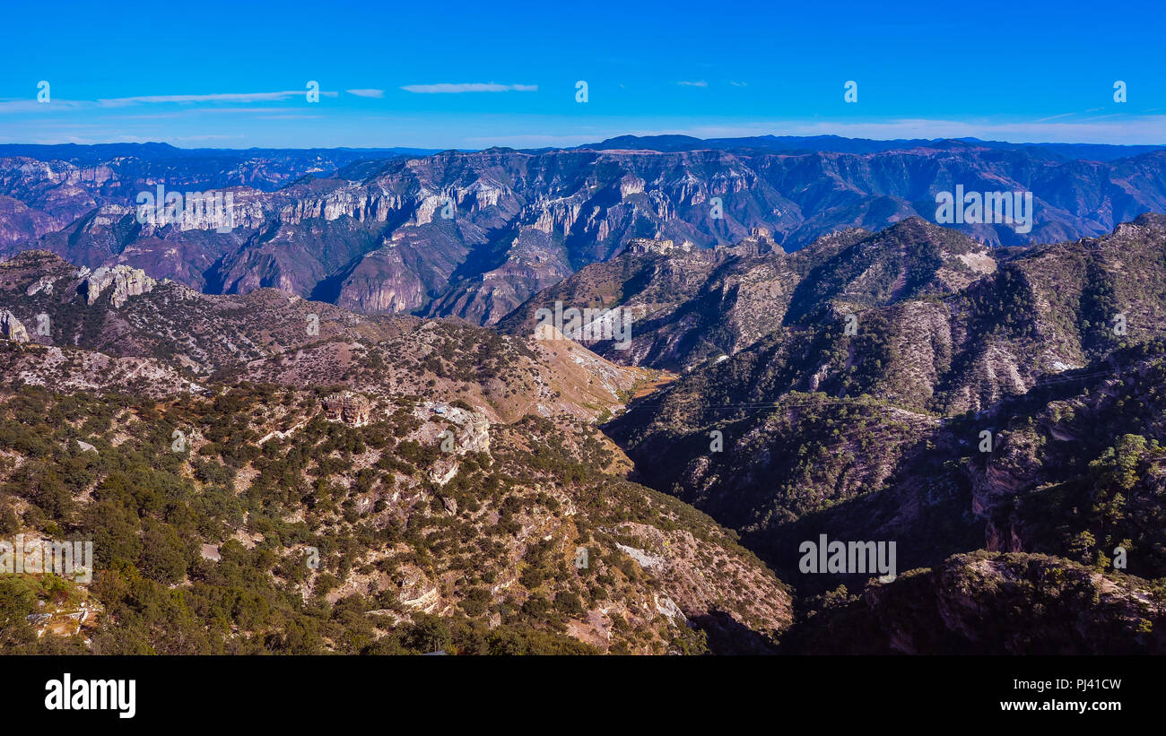 Canyon di rame (Barrancas del Cobre) - Sierra Madre Occidental, Chihuahua, Messico Foto Stock