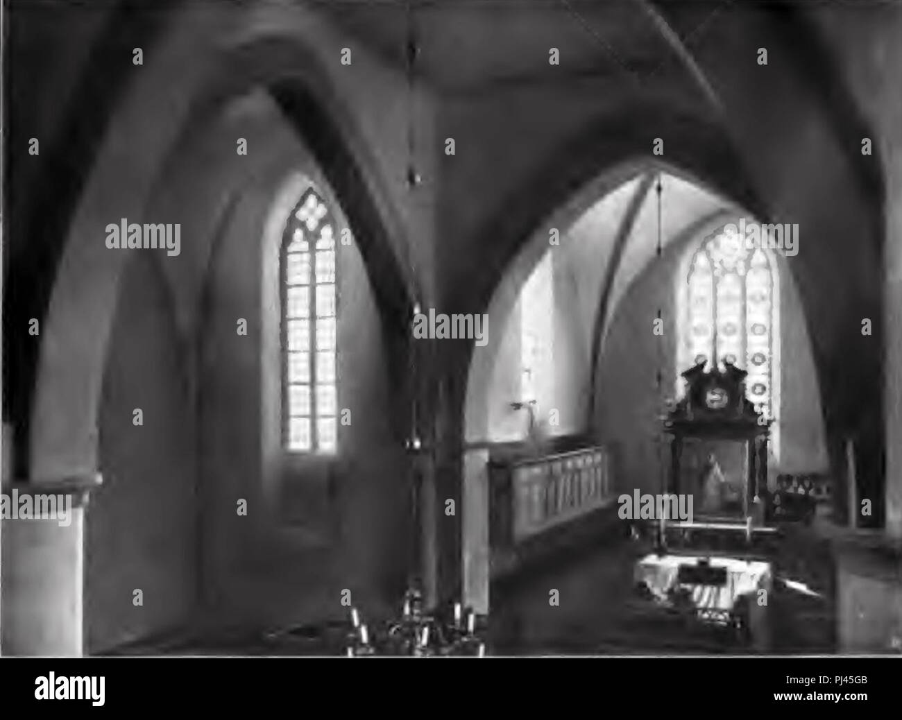 Bad Sassendorf Evangelische Kirche Albert Ludorff 1897 Innenansicht. Foto Stock