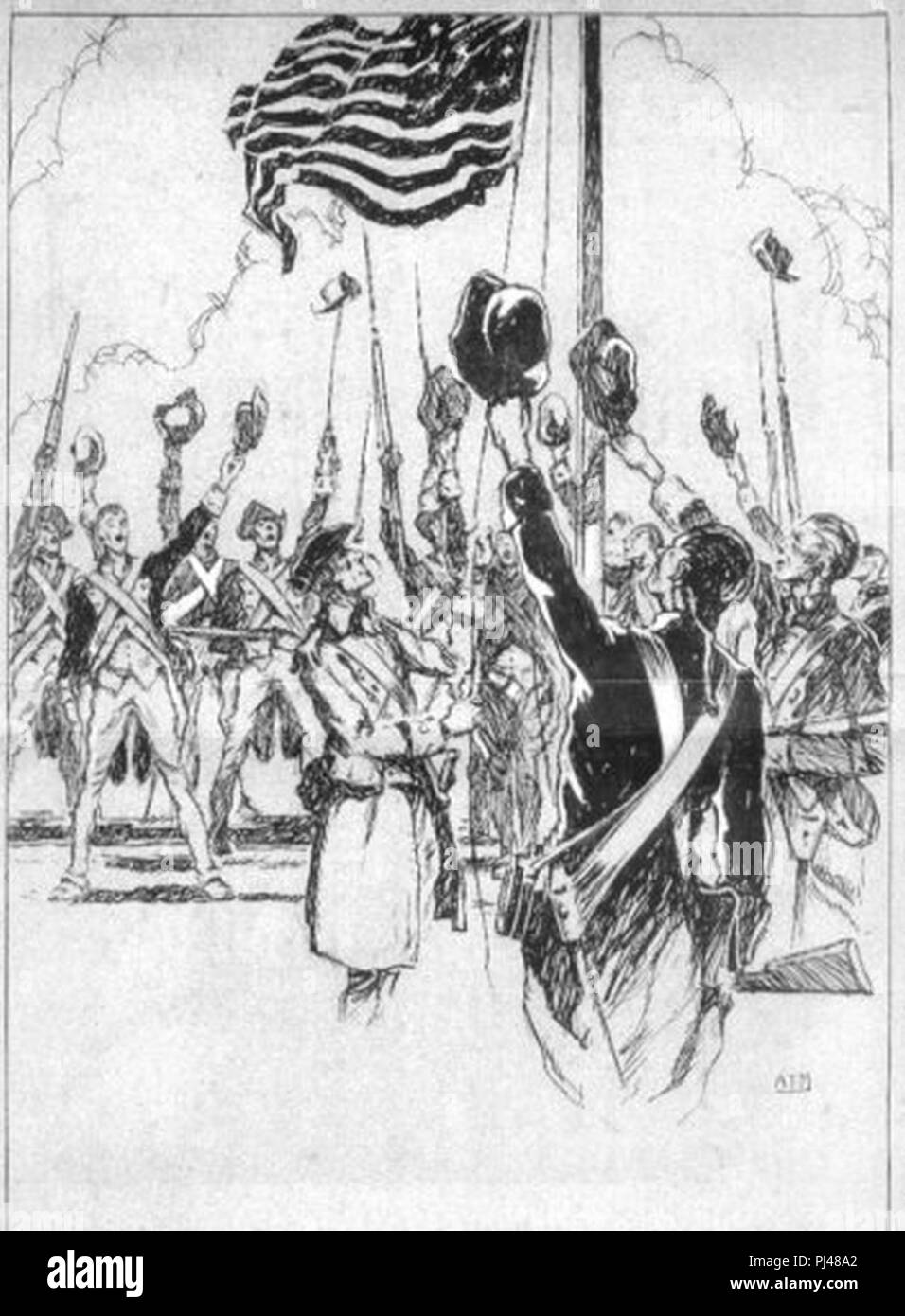 Bahamas 1778 disegno a inchiostro di Arman Manookian Honolulu Academy of Arts. Foto Stock