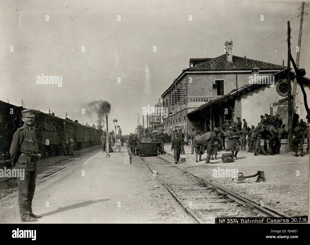 Bahnhof Casarsa 30.7.18. Foto Stock