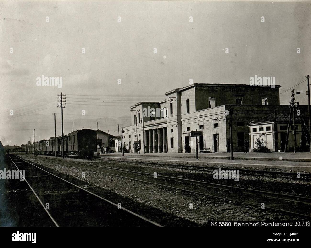 Bahnhof Pordenone 30.7.18. Foto Stock