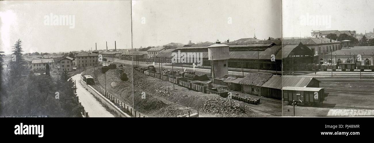 Bahnhof Udine 15.7.18. Foto Stock