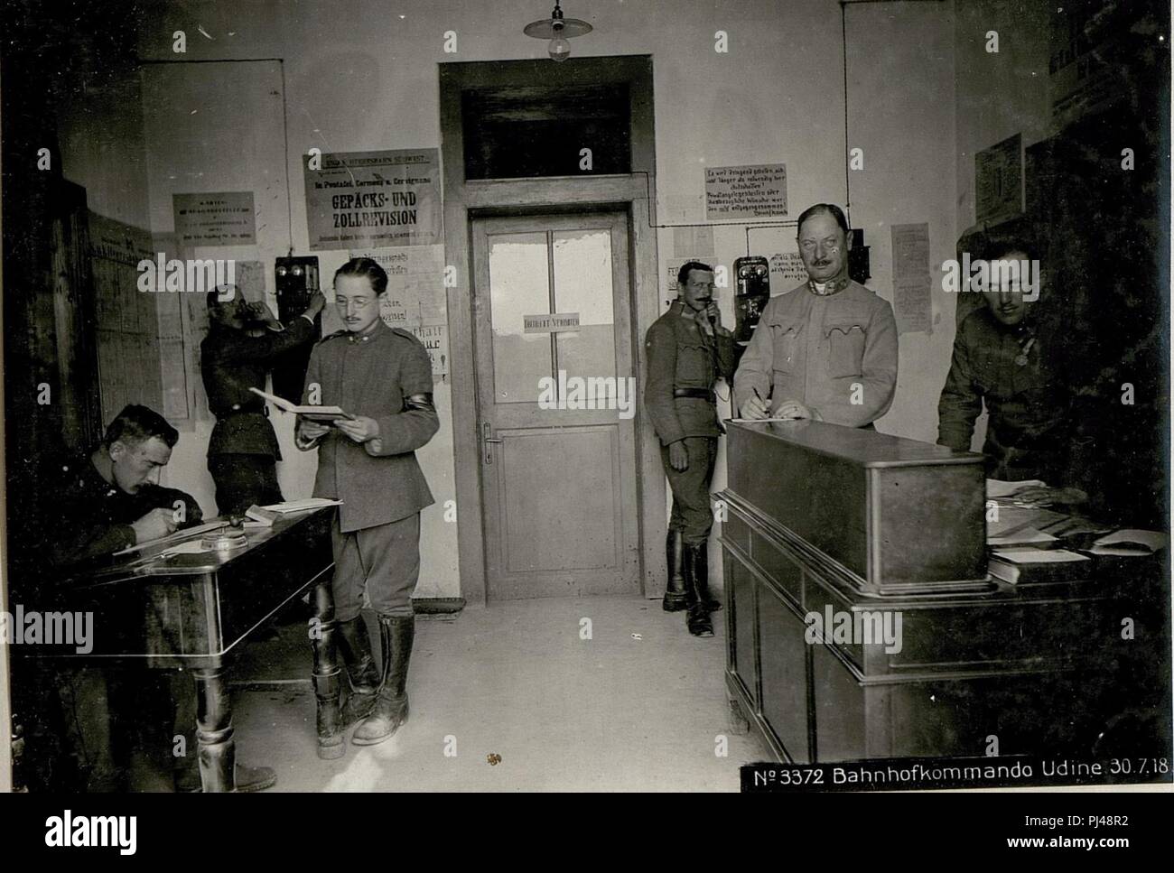 Bahnhofkommando Udine 30.7.18. Foto Stock